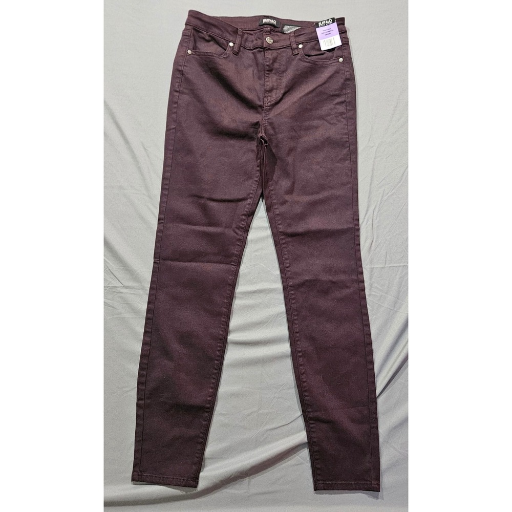 NEW Buffalo Hanna Skinny Pants Womens 4/27 Dark Raisin High Rise Soft Stretch